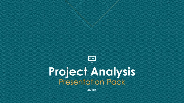 Welcome slide for project analysis presentation corporate style