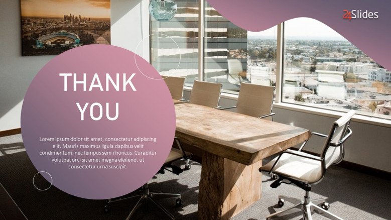 Modern Thank You Slide