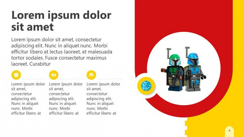 Creative Lego blocks Slide