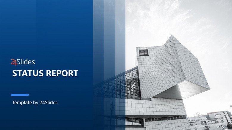 Project status report powerpoint template