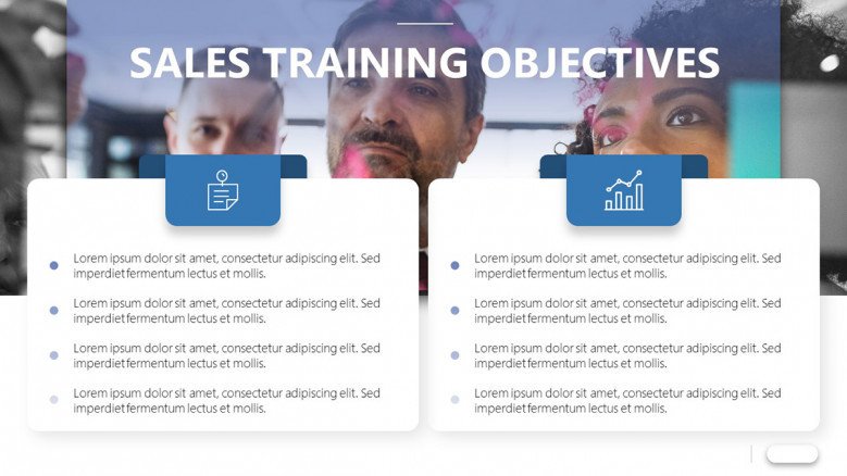 Sales training objectives slide