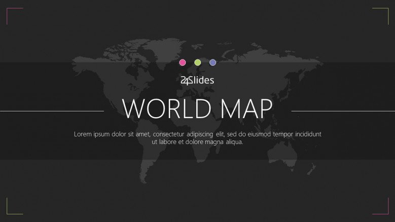 welcome slide for world map presentation