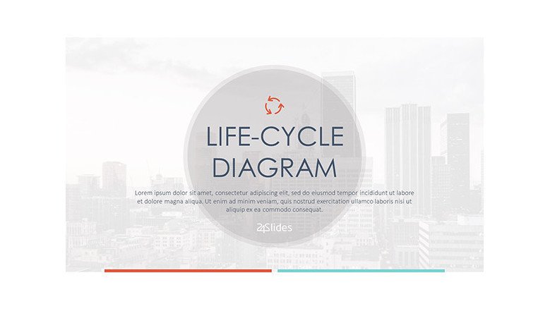 life-cycle diagram welcome slide in corporate style
