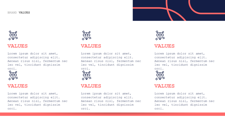 Organizational Values PowerPoint Slide