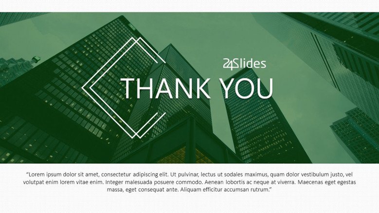 corporate use thank you professional slides