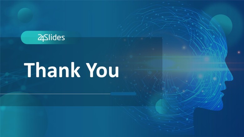Thank You Slide for AI in business presentation