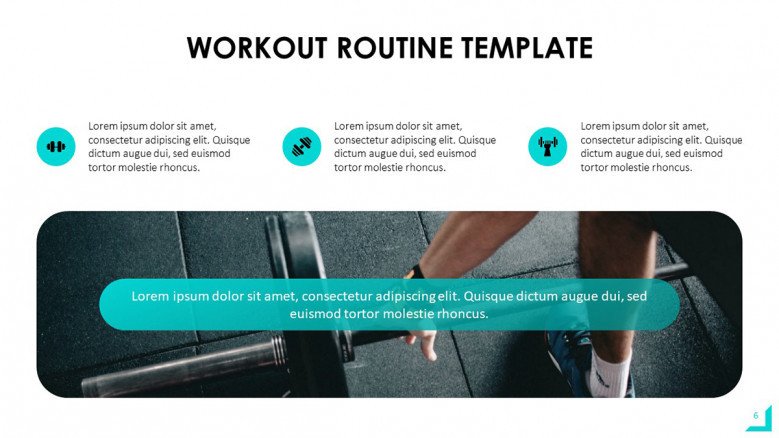 Workout Routine PowerPoint Slide