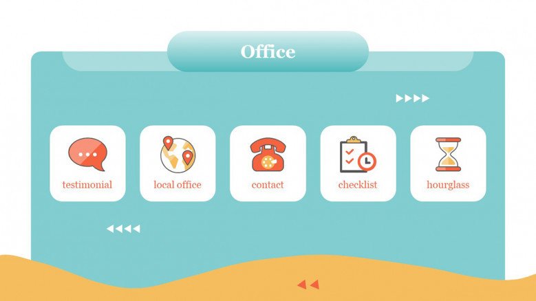 Office Icons for Webinar Presentations