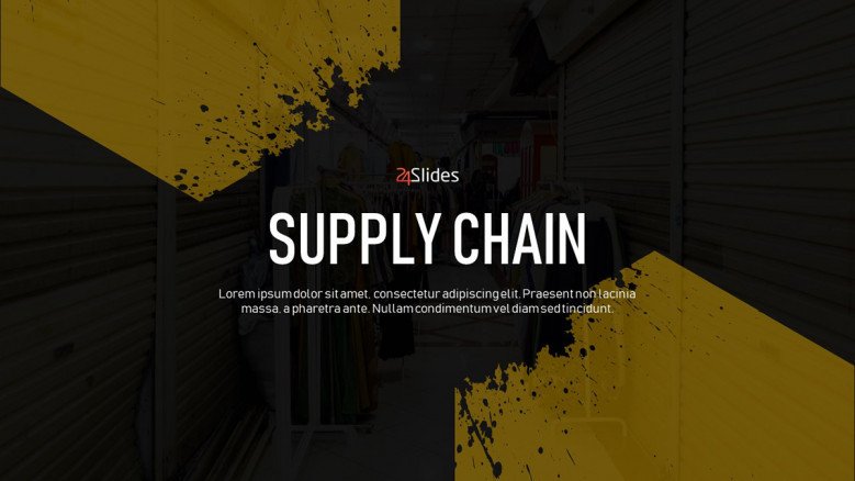 Title Slide for a Supply Chain Presentation