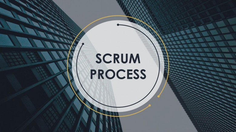 scrum process welcome slide in corporate style