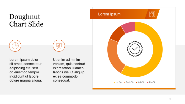 Doughnut Chart slide in PPT