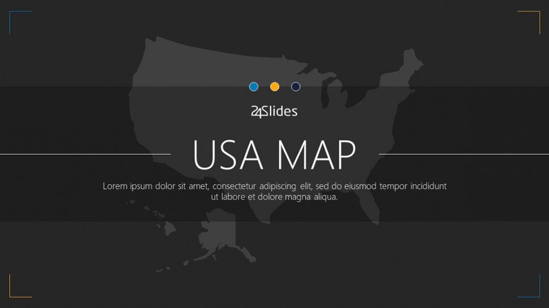 USA map welcome slide