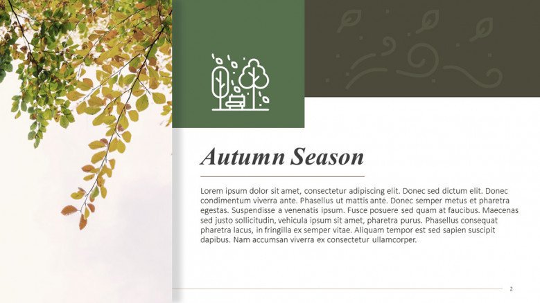 Autumn Season Text Slide
