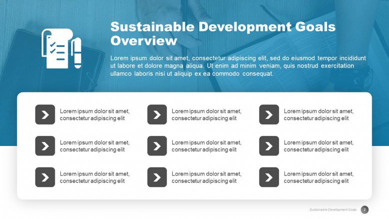 17 Sustainable Development Goals in PowerPoint