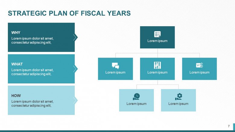 Fiscal Years Slide for Business Strategy Plan