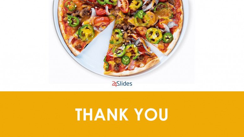 Thank you slide for pizza business