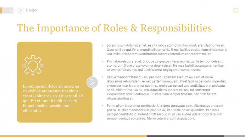 Importance of Roles and Responsibilities Slide