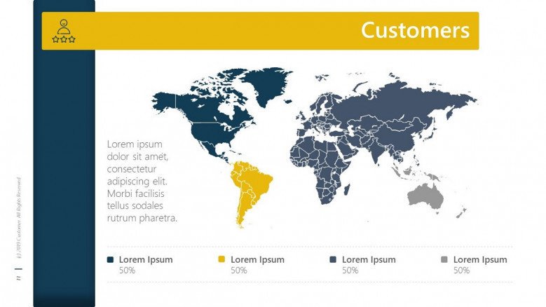 customer information in world map
