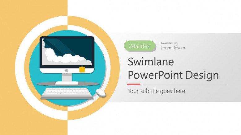 Swimlane PowerPoint Slide