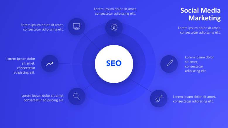 seo and 6 icon points