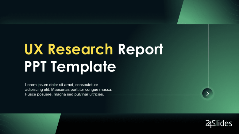 UX Research Report Presentation Template