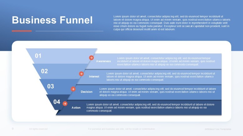 Blue funnel slide