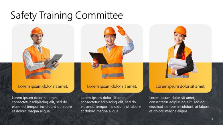 Construction Safety Committee Team Slide