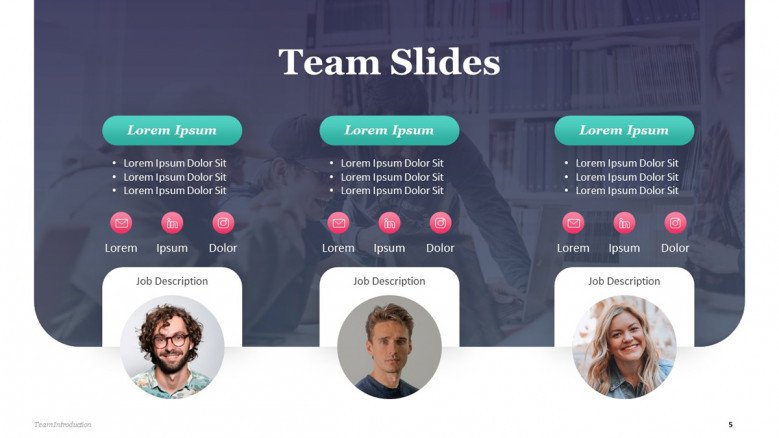 Creative Meet the Team PowerPoint Slide