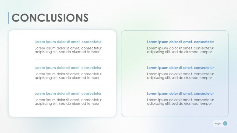conclusions slide