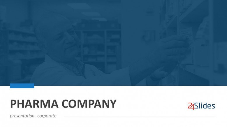 Pharma Company PowerPoint Template in corporate style