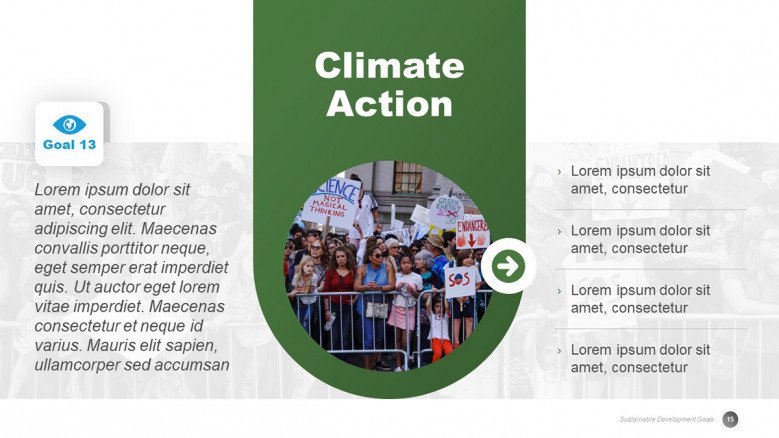 Climate Action Slide for SDG PowerPoint Presentation