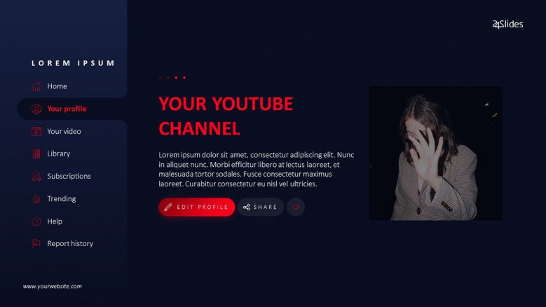 youtube powerpoint template