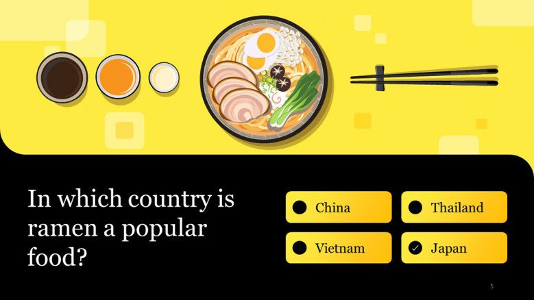 Food Multiple Choice Question PowerPoint Slide
