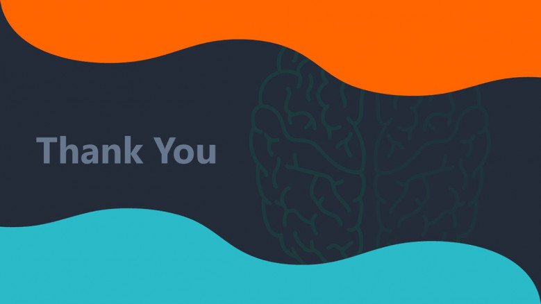 Colorful thank you slide