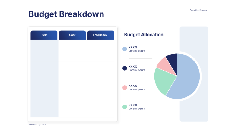 budget slide