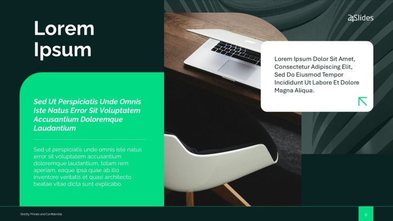 Creative Text Slide with image for a Team Introduction Presentation