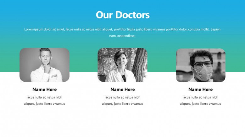 Creative PowerPoint Slide for Medical Team