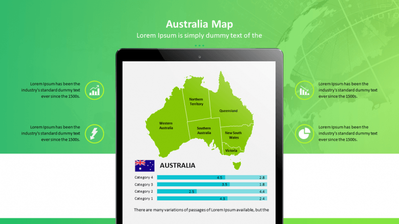 map of australia in ipad