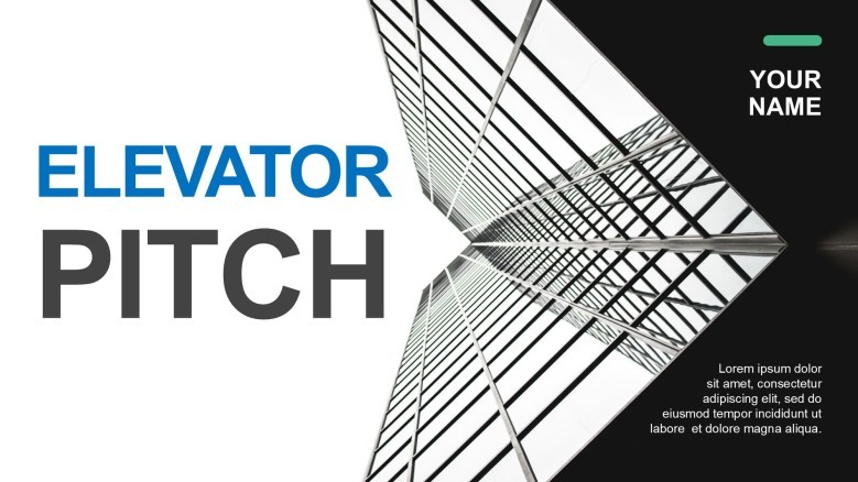 Elevator Pitch Introduction Slide