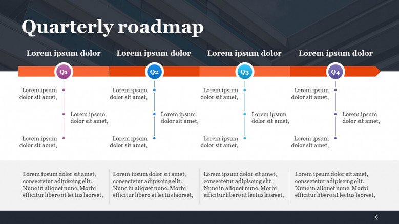 Quarterly Product Roadmap in PowerPoint for product managers