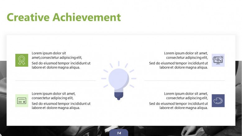 Creative Achievement PowerPoint Slide