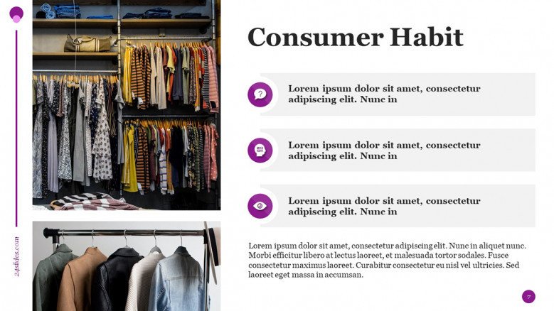 Consumer Habits PowerPoint Slide