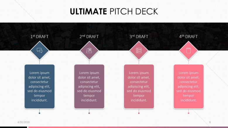 pitch deck slide with four key factors