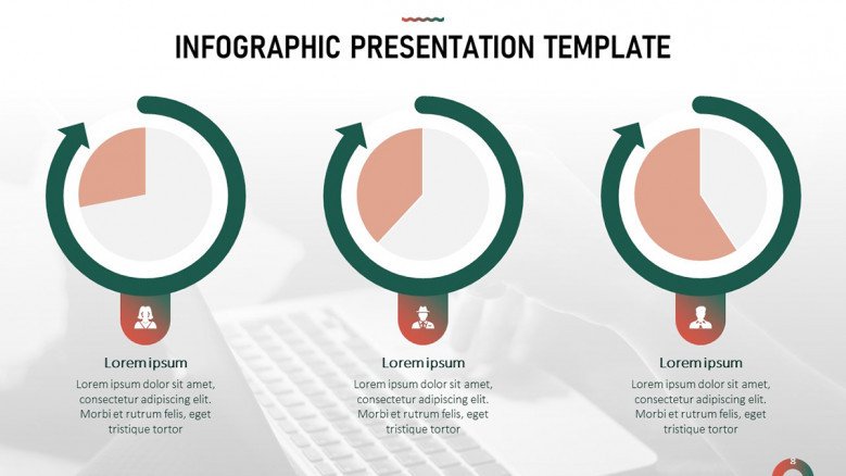Data-driven pie charts for infographic data presentation