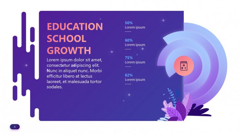 School Growth Chart in playful style