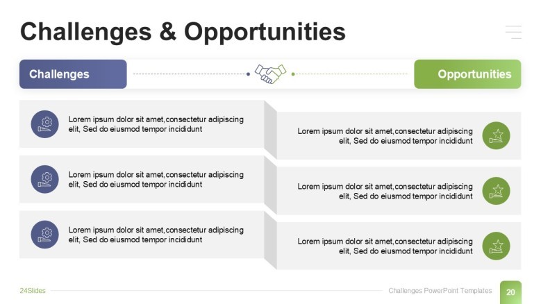 Challenges and Opportunities PowerPoint slide