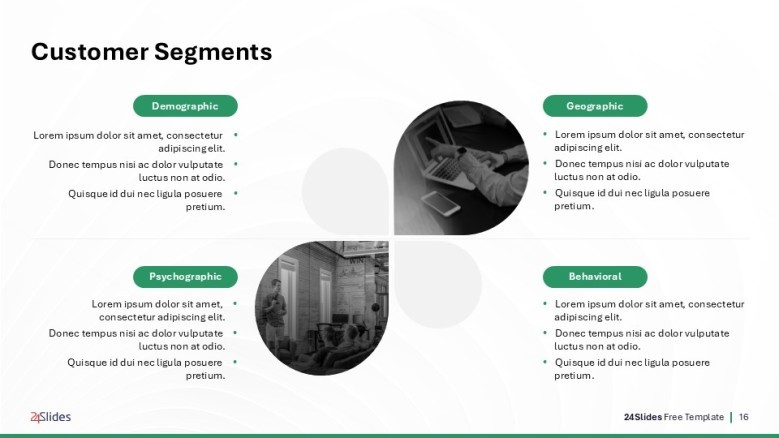 Customer segments slide