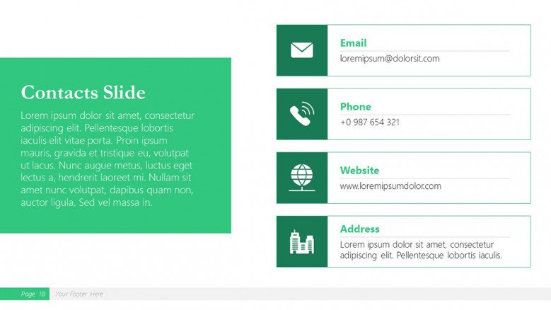 Contact Slide for a Boston Consulting Group Presentation