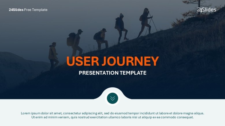 Corporate User journey cover template