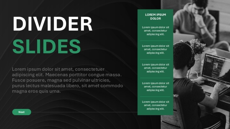 divider slide in ppt